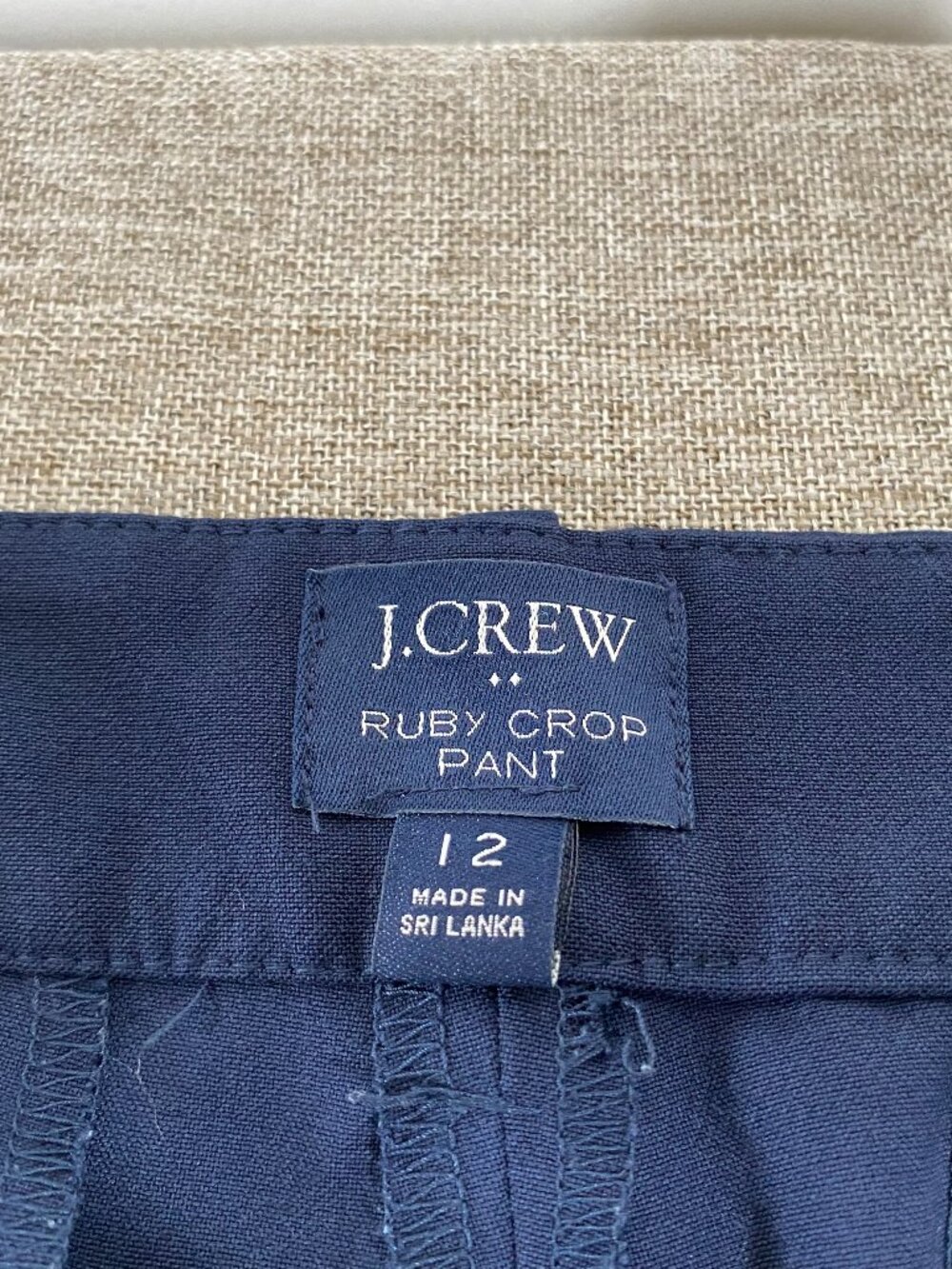 J. Crew Ruby Crop Dress Pants Women's 12 High Rise Blue Office Career - Picture 5 of 14